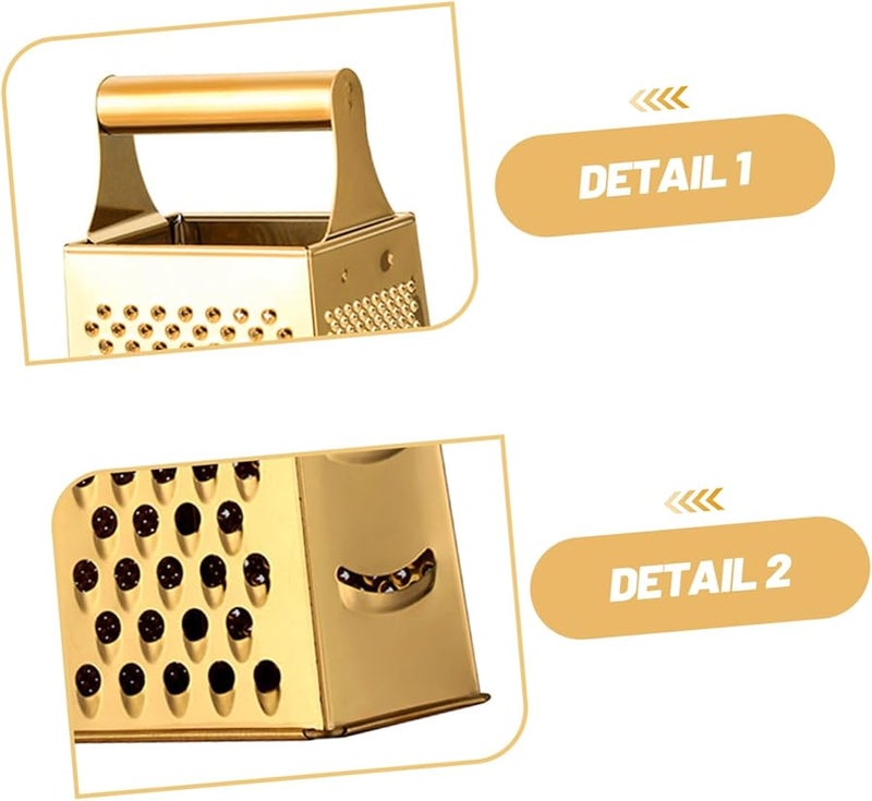 Stainless Steel Kitchen Grater Slicer Shredder for Cheese Lemon Garlic Ginger Vegetable Fruit Efficient Cutting Tool - Image 3
